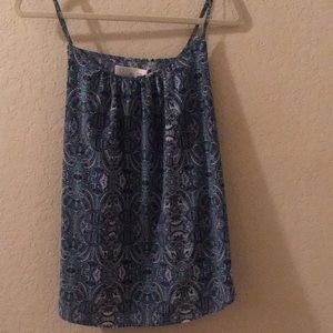 🤑 NWOT! Multi-Blue Paisley Adjustable Strap Cami